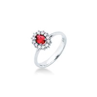 Ringe Mirco Visconti Dame Anelli Colore in Weißgold Rubino 0.61 Ct IE82/B10R - IE82/B10R